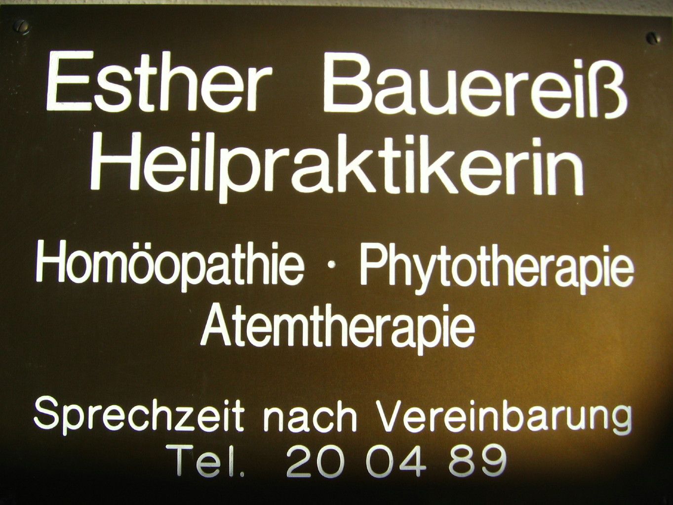 Naturheilpraxis Esther Bauerei, Heilpraktikerin Bamberg, Homopathie Phythotherapie Atemtherapie